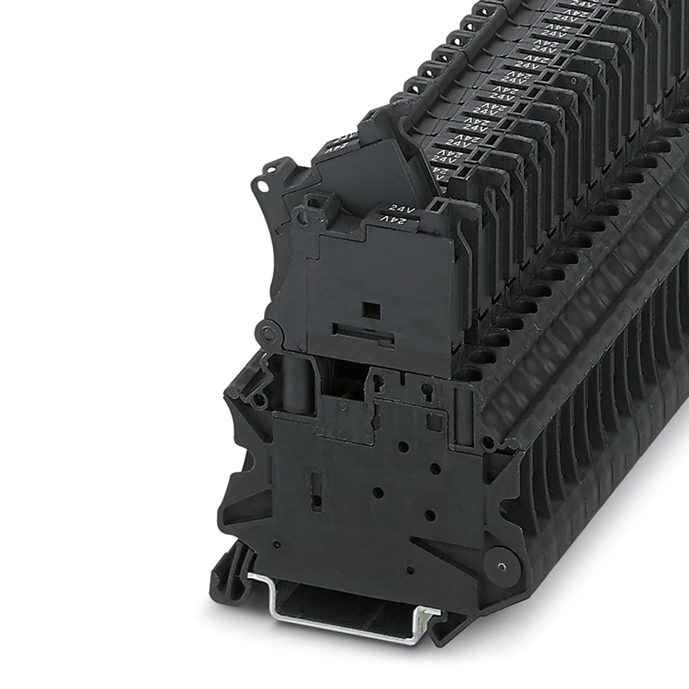 Phoenix Contact 3046540 UT 4-HESILED 24-P/P Series Black, 0.14 → 6mm², Single-Level, Screw Termination, Fused | 3046540