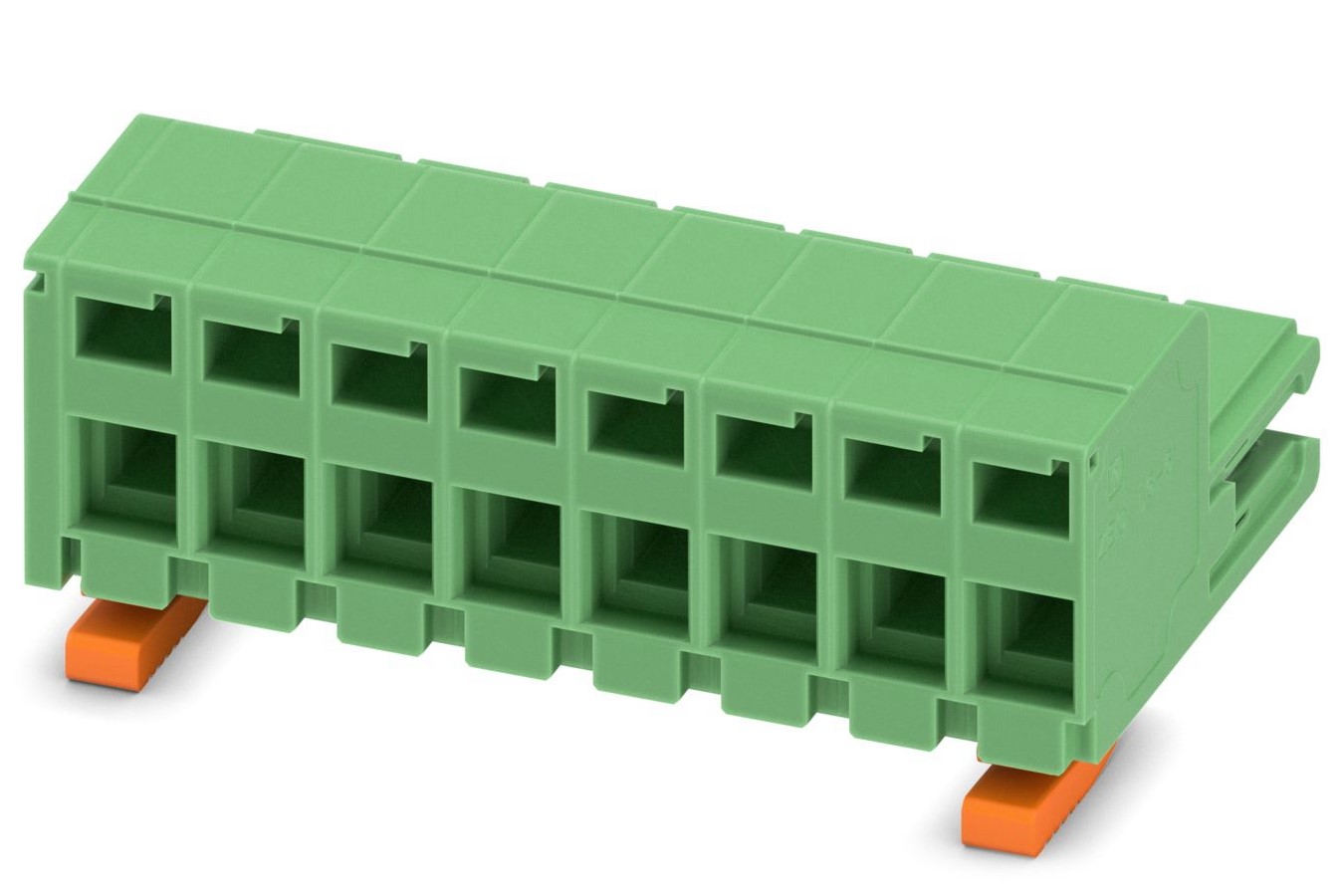 Phoenix Contact ZEC 1.5/ 8-ST-5.0 C2 R1.8 Series PCB Terminal Block, 8-Contact, 5mm Pitch, Spring Cage Termination | 1883103