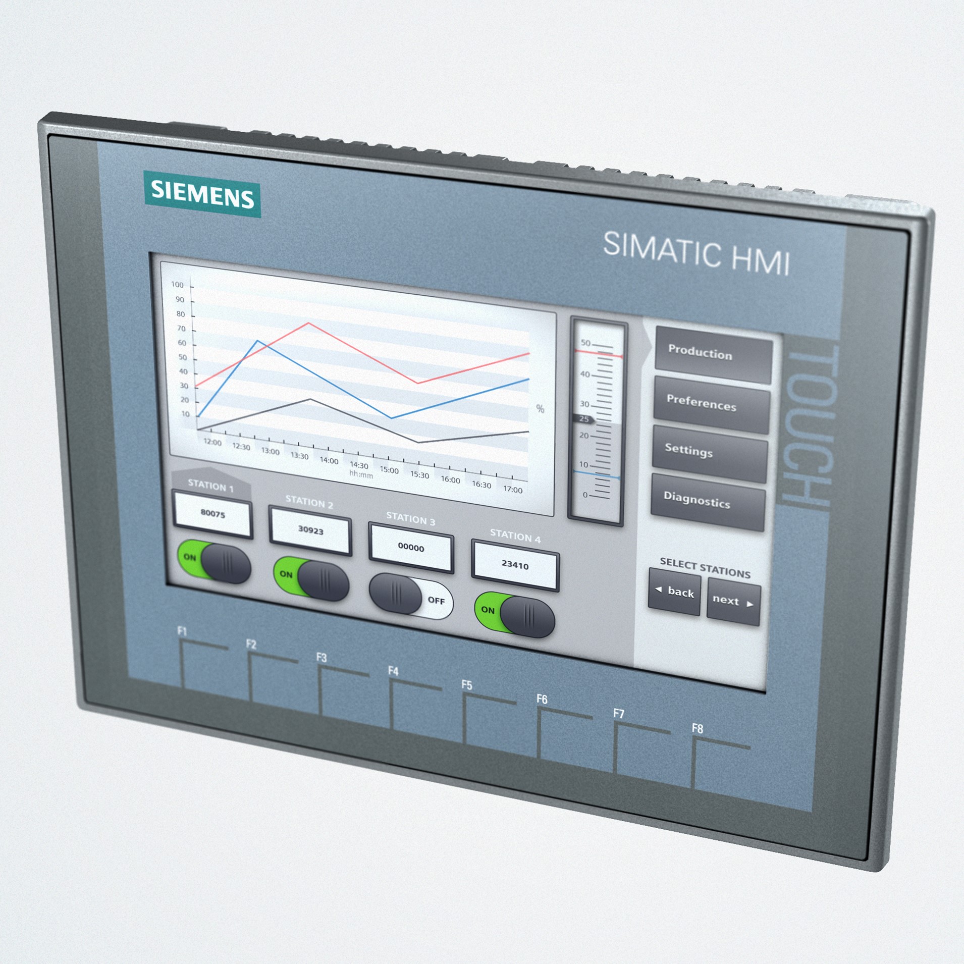 Siemens SIMATIC Series KTP700 Basic HMI Panel - 7 in, TFT Display, 800 x 480 | 6AV2123-2GB03-0AX0