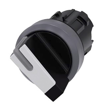 Siemens SIRIUS ACT 3SU10 Series 2 Position Selector Switch Head, 22mm Cutout | 3SU1032-2BF60-0AA0