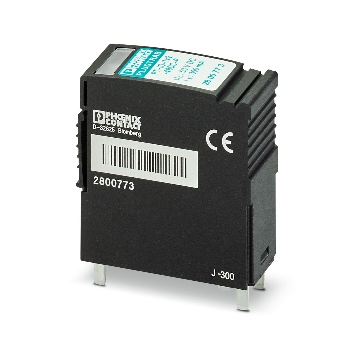 Phoenix Contact, PT Surge Protection Plug 48 VDC Maximum Voltage Rating | 2800773