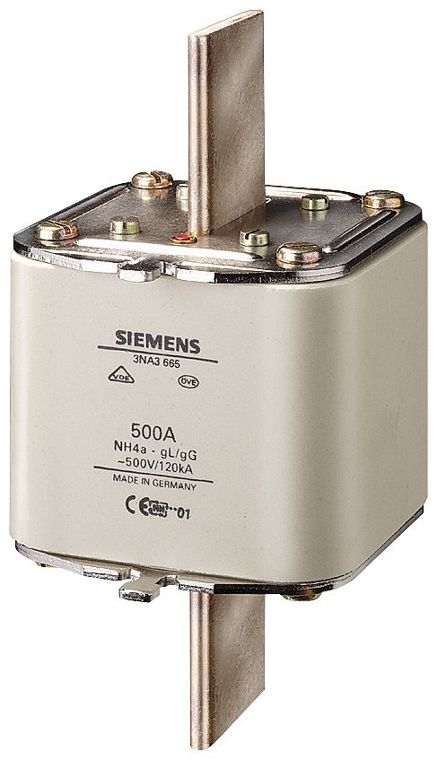 Siemens 630A Tag Fuse, NH4a, 500 / 440V ac/dc | 3NA3672
