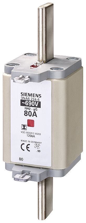Siemens 125A Tag Fuse, NH2, 690 / 440V ac/dc | 3NA6232-6