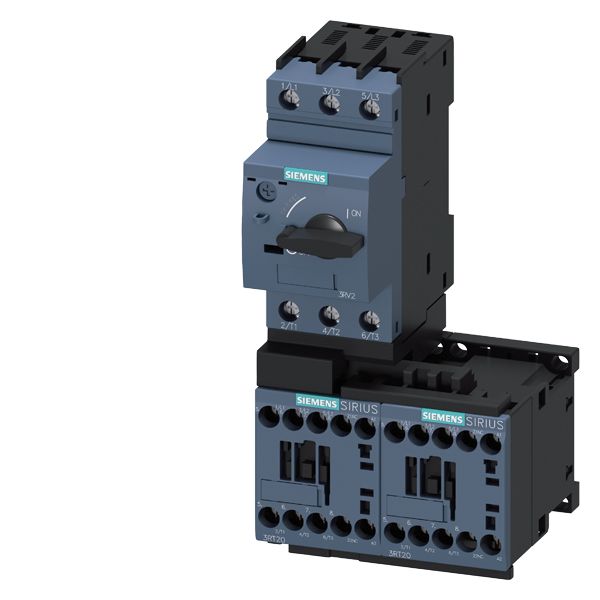 Siemens SIRIUS Reversing Starter, Reversing Starter, 370 W, 690 V, 3 Phase | 3RA2210-0KA15-2AP0