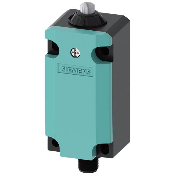 Siemens 3SE Series Plunger Limit Switch, 2NC/1NO, IP66, IP67, Plastic Housing, 125V ac Max, 4A Max | 3SE5114-0LB01-1AE3