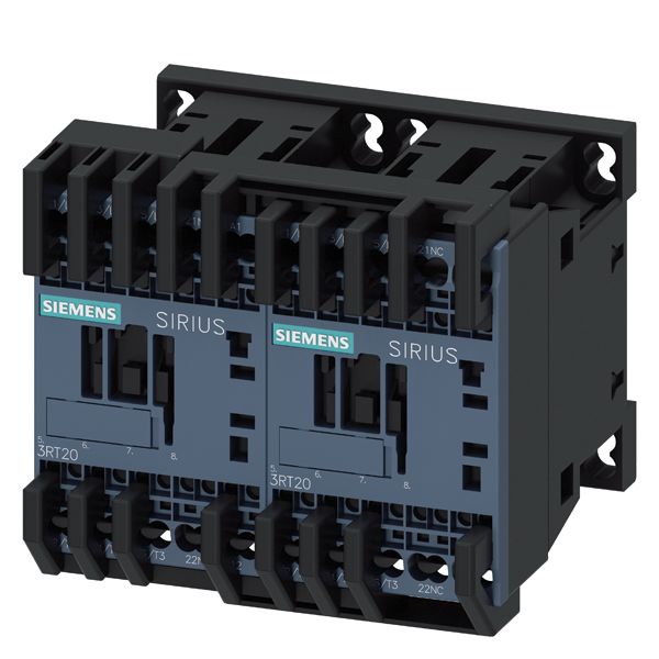 Siemens 3RA23 Contactor, 110/120 V Coil, 3-Pole, 6.7 A, 5.5 kW, 0 NC, 3 NO, 690 V | 3RA2317-8XB30-2AK6