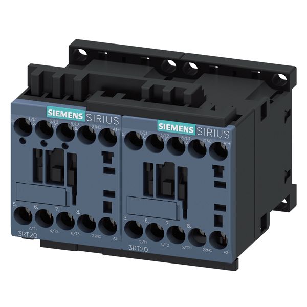 Siemens 3RA23 SIRIUS Contactor, 24 VDC Coil, 3-Pole, 4 A, 3 kW, 3NO, 690 V | 3RA2315-8XE30-1BB4