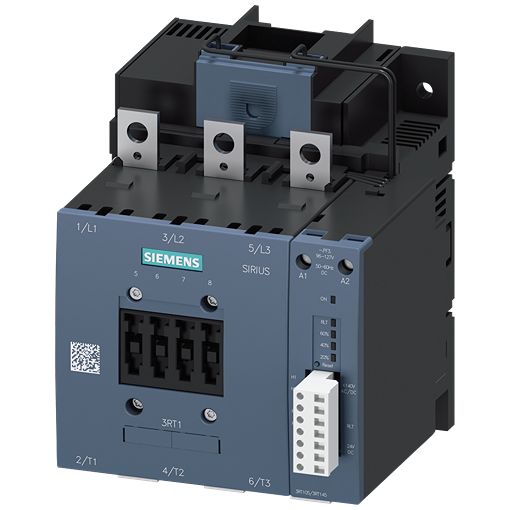 Siemens SIRIUS 3RT1 Contactor, 127 V Coil, 3-Pole, 160 A, 55 kW, NO/NC, 1 kV | 3RT1054-6PF35