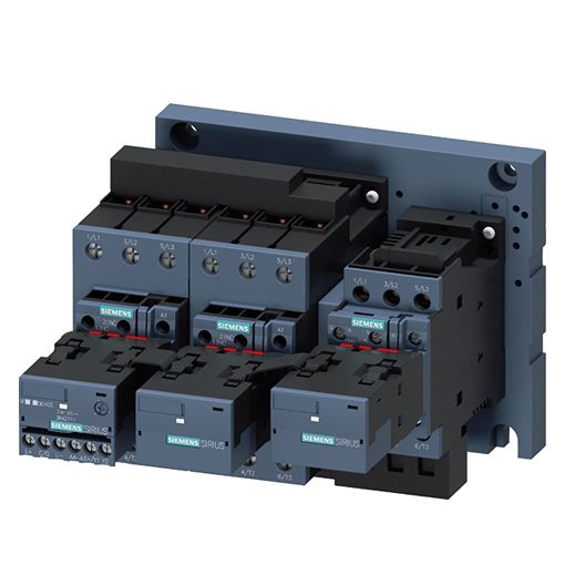 Siemens SIRIUS 3RA24 Contactor, 20 → 33 V Coil, 3-Pole, 86 A, 45 kW, 3NO + 3NC, 690 V | 3RA2436-8XE32-1NB3