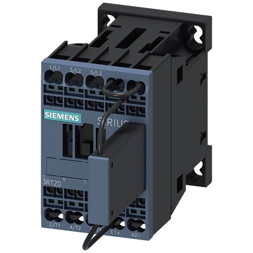 Siemens SIRIUS 3RT2 Contactor, 110 V Coil, 3-Pole, 22 A, 5.5 kW, 1NC, 690 V | 3RT2017-2LF42-1LA0