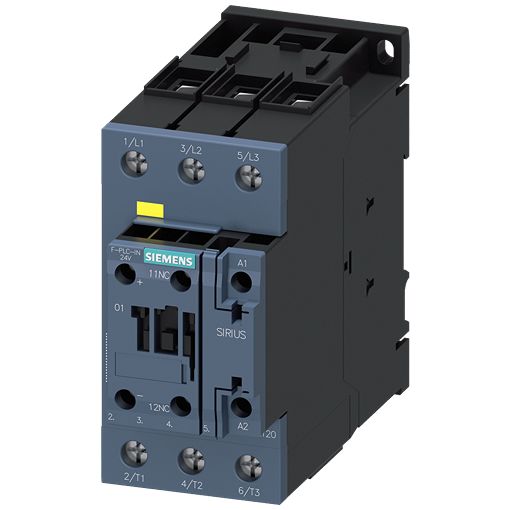 Siemens SIRIUS 3RT2 Contactor, 175 → 280 V Coil, 3-Pole, 60 A, 18.5 kW, 1NC, 690 V | 3RT2035-1SP30