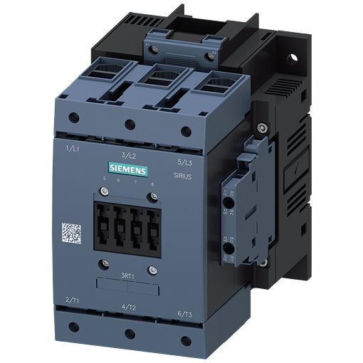 Siemens SIRIUS 3RT1 Contactor, 550 V Coil, 3-Pole, 115 A, 55 kW, 2NO/2NC, 1 kV | 3RT1054-1AS36