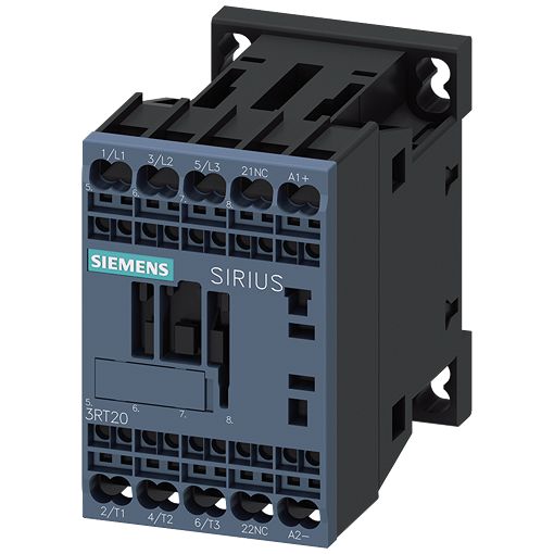 Siemens SIRIUS 3RT Contactor, 48 V Coil, 3-Pole, 6.7 A, 5.5 kW, 1 NC, 690 V | 3RT2017-2BW42