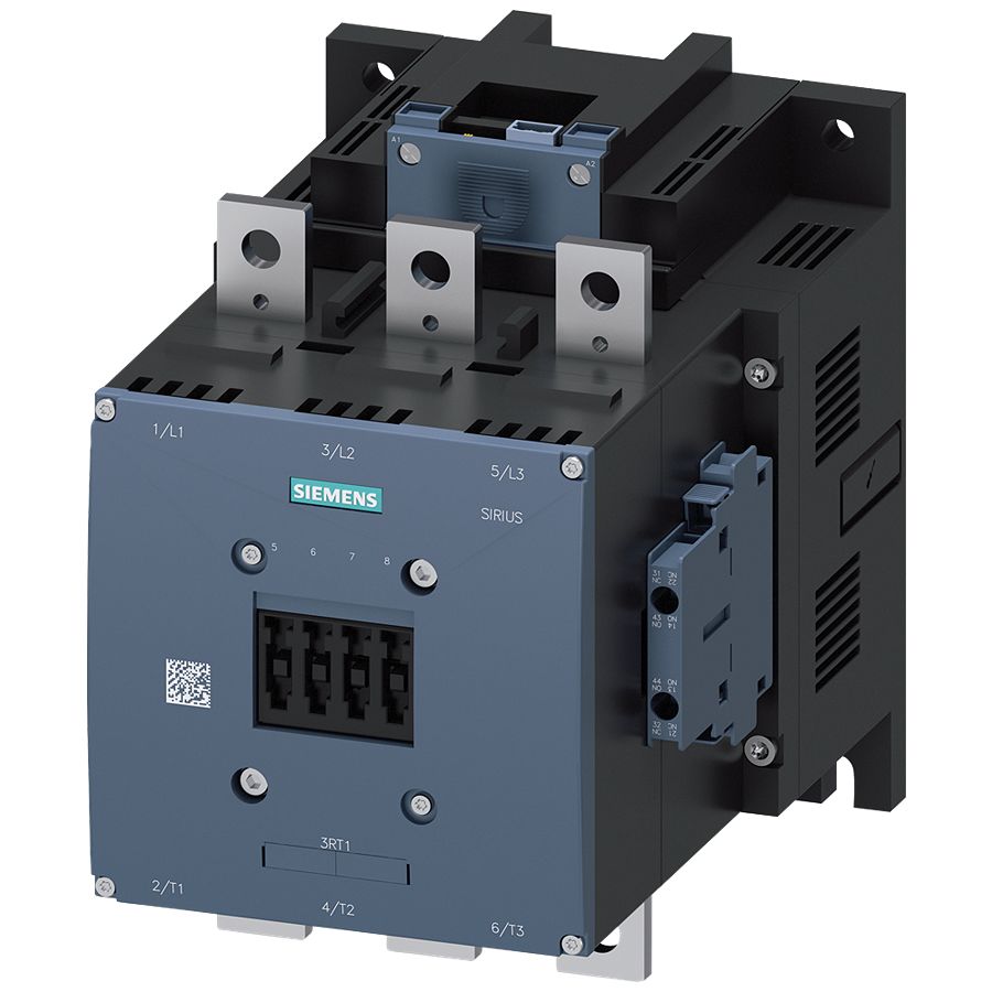 Siemens SIRIUS 3RT1 Contactor, 24 V Coil, 3-Pole, 500 A, 250 kW, 2 NO + 2 NC, 1 kV | 3RT1076-6NB36