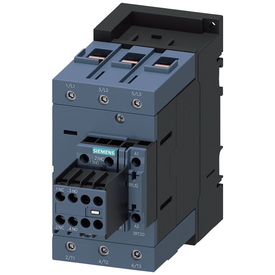 Siemens SIRIUS 3RT2 Contactor, 220 → 240 V Coil, 3-Pole, 80 A, 37 kW, 2 NO + 2 NC, 1 kV | 3RT2045-1AP64