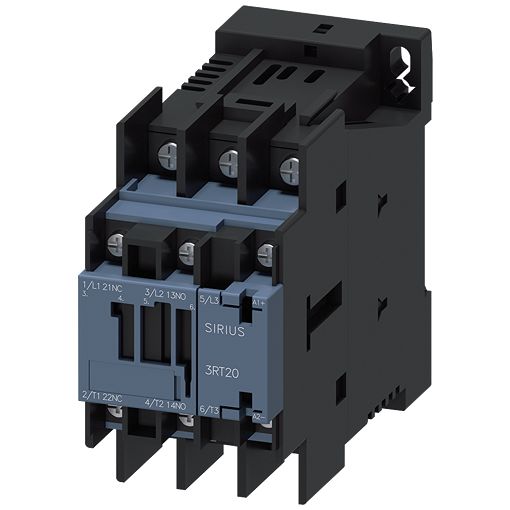 Siemens SIRIUS 3RT2 Contactor, 72 V dc Coil, 3-Pole, 40 A, 11 kW, 1NO + 1NC, 690 V | 3RT2025-4XJ40-0LA2