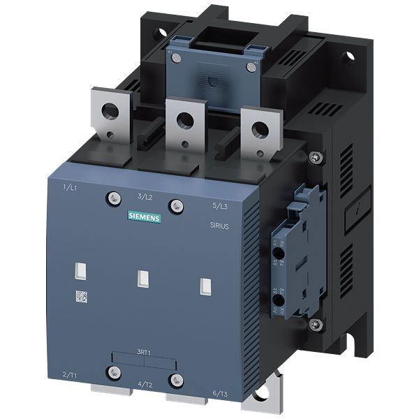 Siemens SIRIUS 3RT12 Contactor, 240 → 277 V AC/DC Coil, 3-Pole, 265 A, 355 kW, 2 NO + 2 NC, 1 kV | 3RT1265-6AU36
