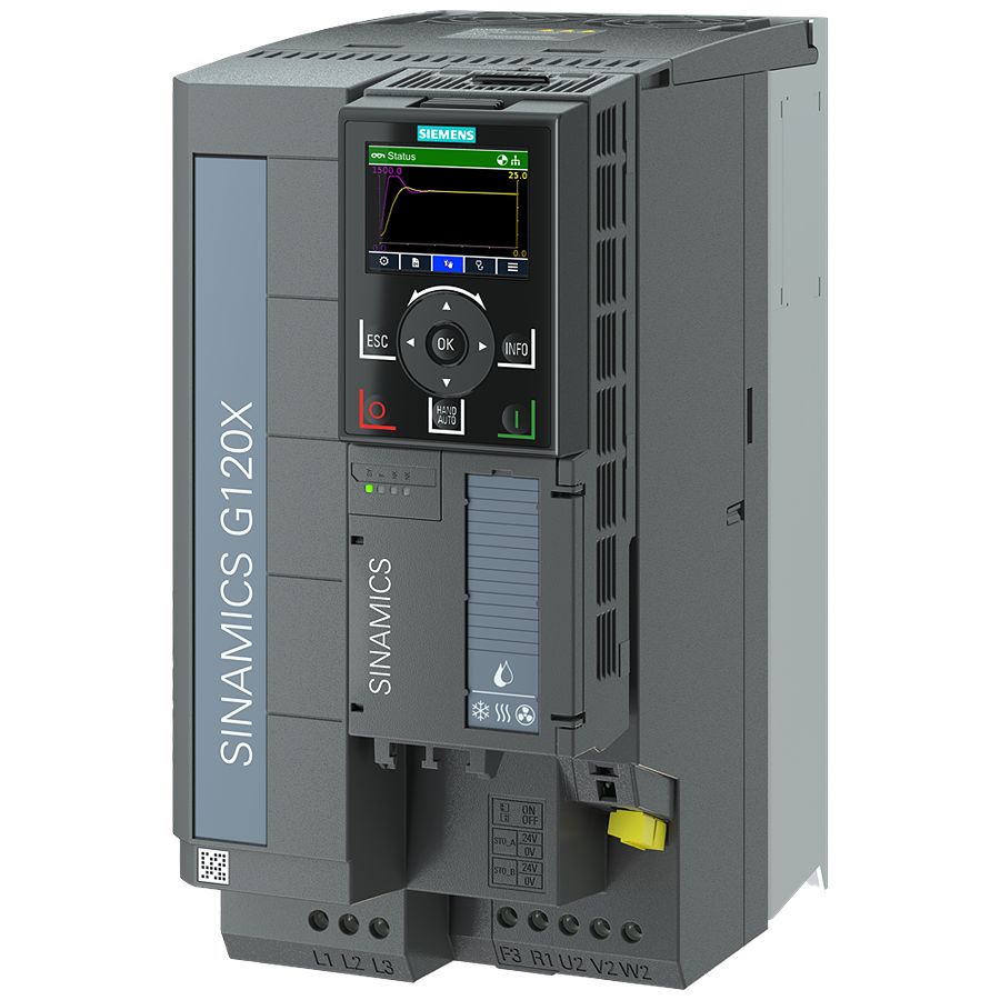 Siemens Inverter Drive, 15 kW, 3 Phase, 380 → 480 V, 29.5 A, G120X Series | 6SL3220-1YE28-0AP0