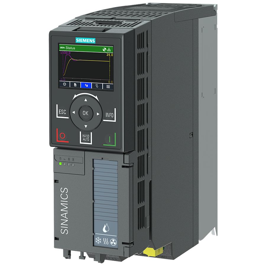 Siemens Inverter Drive, 0.75 kW, 3 Phase, 380 → 480 V, 2.1 A, G120X Series | 6SL3220-1YE10-1UB0