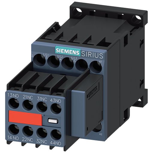 Siemens SIRIUS 3RT Contactor, 110 → 120 V Coil, 3-Pole, 8.9 A, 7.5 kW, 2 NO + 2 NC, 690 V | 3RT2018-1CK64-3MA0