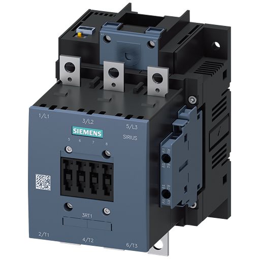 Siemens SIRIUS 3RT Contactor, 96 → 127 V Coil, 3-Pole, 65 A, 90 kW, 2 NO + 2 NC, 1 kV | 3RT1056-6NF36