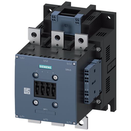 Siemens SIRIUS 3RT1 Contactor, 500 → 550 V Coil, 3-Pole, 265 A, 132 kW, 2 NO + 2 NC, 1 kV | 3RT1065-2AS36