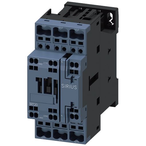 Siemens SIRIUS 3RT2 Contactor, 220 V ac Coil, 3-Pole, 40 A, 11 kW, 1 NO + 1 NC, 690 V | 3RT2026-2AN20