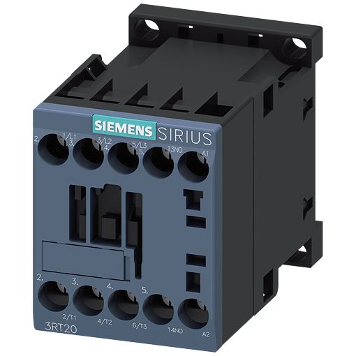 Siemens SIRIUS 3RT Contactor, 380 V Coil, 3-Pole, 8.9 A, 7.5 kW, 1 NO, 690 V | 3RT2018-1AQ01