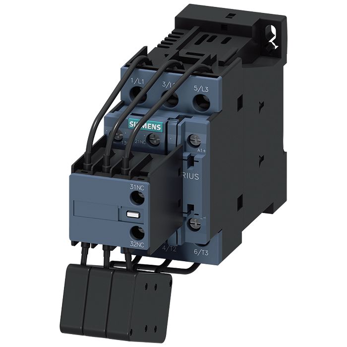 Siemens SIRIUS 3RT2 Contactor, 95 → 130 V Coil, 3-Pole, 29 A, 20 kVAr, 1 NO, 690 V | 3RT2626-1NF35