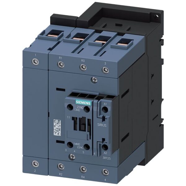 Siemens SIRIUS 3RT2 Contactor, 24 V Coil, 4-Pole, 65 A, 30 kW, 2 NO + 2 NC, 690 V