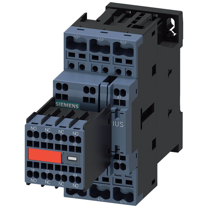 Siemens SIRIUS 3RT2 Contactor, 230 V Coil, 3-Pole, 9 A, 4 kW, 2 NO + 2 NC, 690 V | 3RT2023-2AL24-3MA0