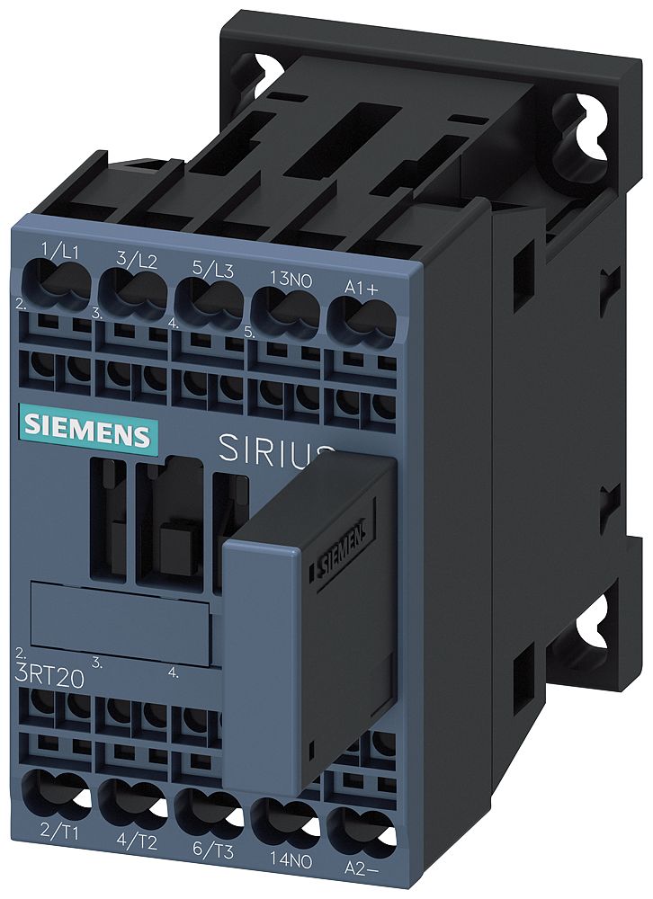 Siemens SIRIUS 3RT2 Contactor, 24 V Coil, 3-Pole, 7 A, 3 kW, 1 NO, 690 V | 3RT2015-2WB41