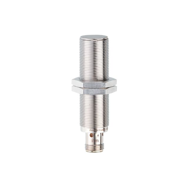 ifm electronic Inductive Threaded Barrel Proximity Sensor, M18, 5 mm Detection, PNP NO, 10 → 30 V dc | IGT247