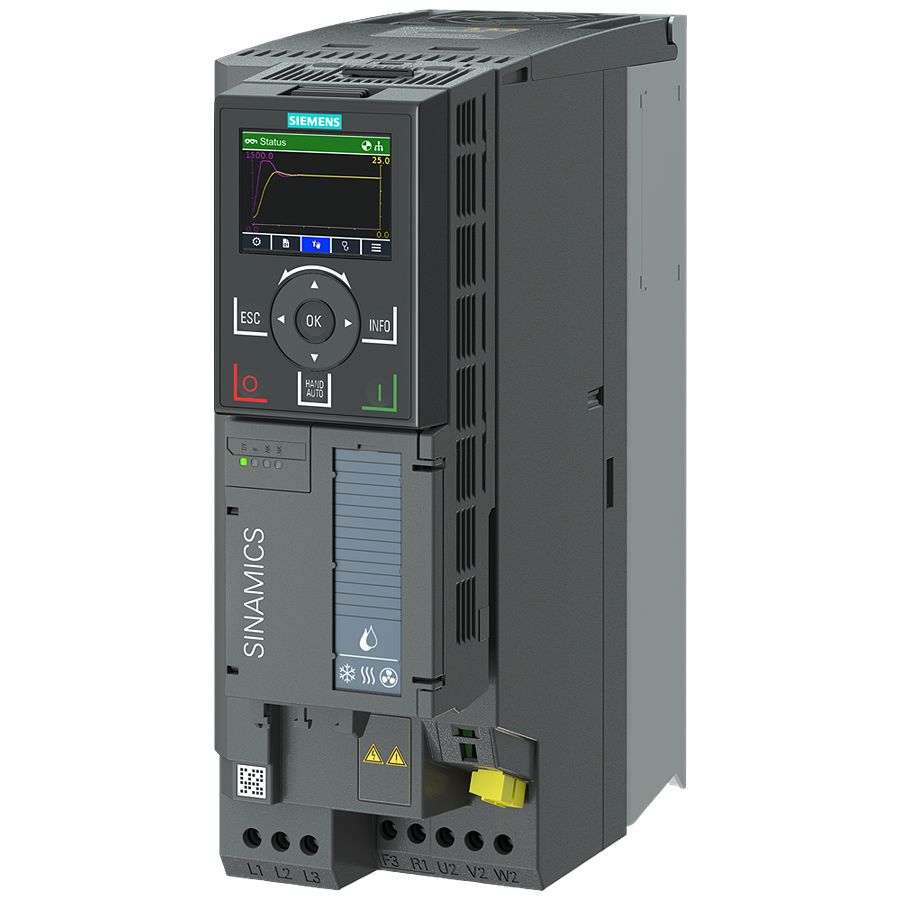 Siemens Inverter Drive, 4 kW, 3 Phase, 200 → 240 V, 16.3 A, G120X Series | 6SL3220-3YC20-1UB0