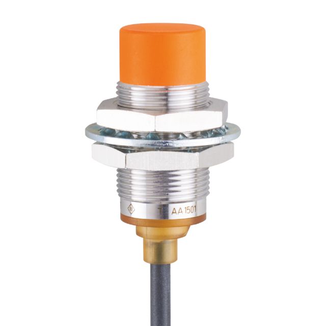 ifm electronic Inductive Threaded Barrel Proximity Sensor, M18, 12 mm Detection, PNP NO, 10 → 30 V dc | IGS705