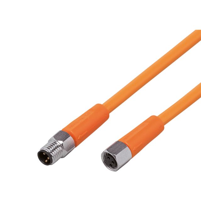 ifm electronic Straight Male 1 way M8 to Straight Female 1 way M8 Sensor Actuator Cable, 1.5m | EVT202