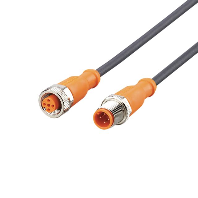 ifm electronic Straight Male 1 way M12 to Straight Female 1 way M12 Actuator/Sensor Cable, 8m | EVC116