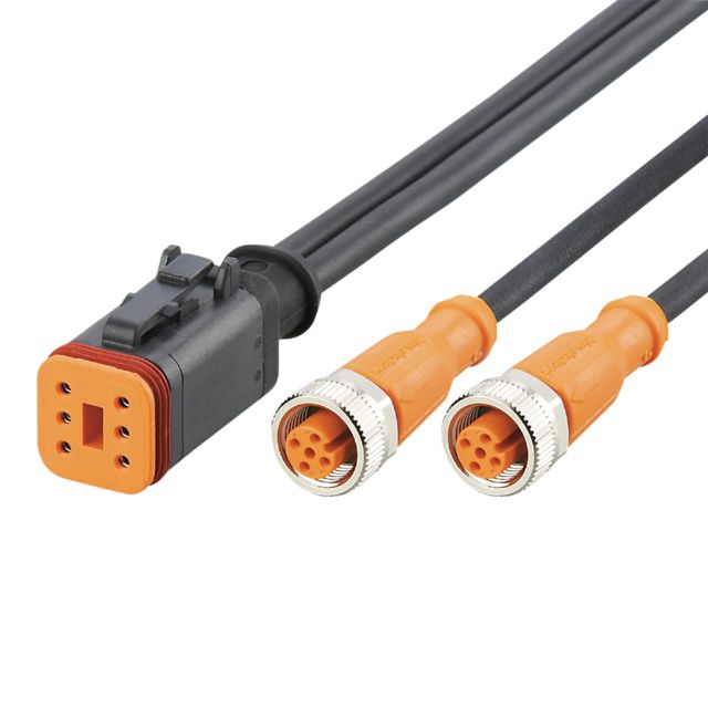 ifm electronic Straight Female 1 way Deutsch to Straight Female 10 way M12 Actuator/Sensor Cable, 5m | E12687