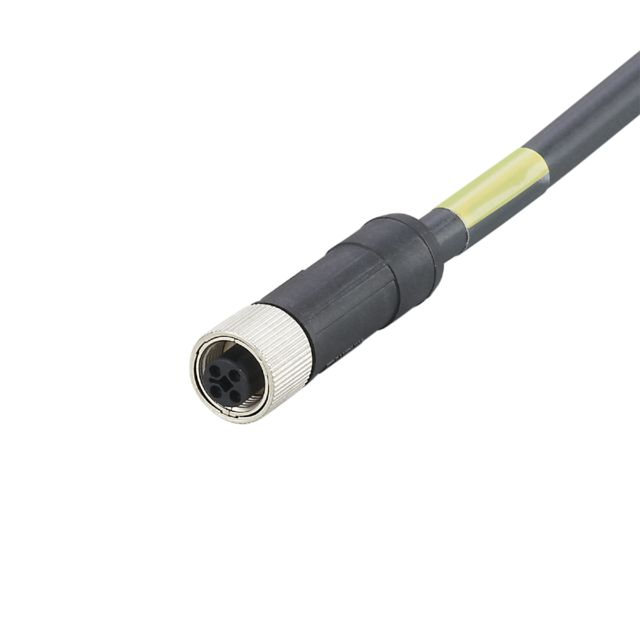 ifm electronic Power 1.5 mm² 4 Core Power Cable, Black Polyurethane PUR, 2m | E12430