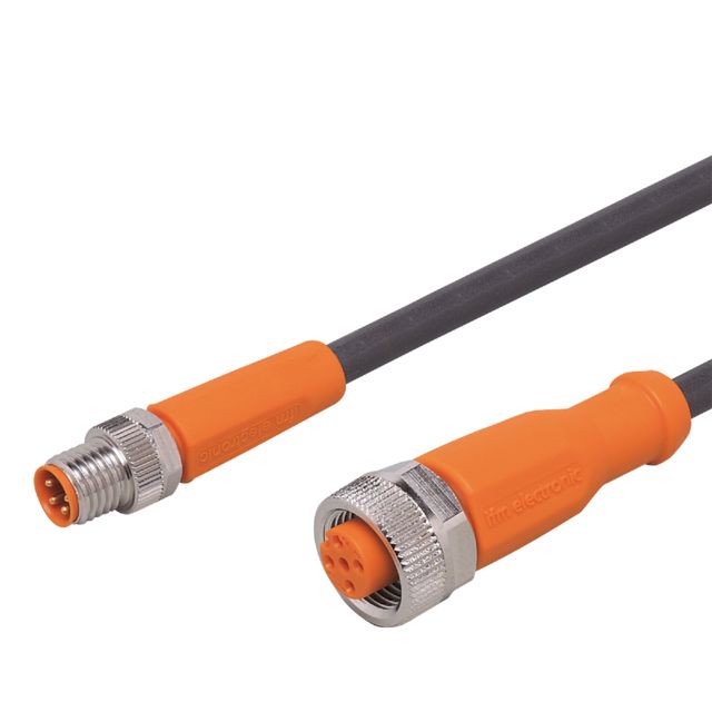 ifm electronic Straight Male 1 way M8 to Straight Female 1 way M12 Actuator/Sensor Cable, 300mm | EVC295