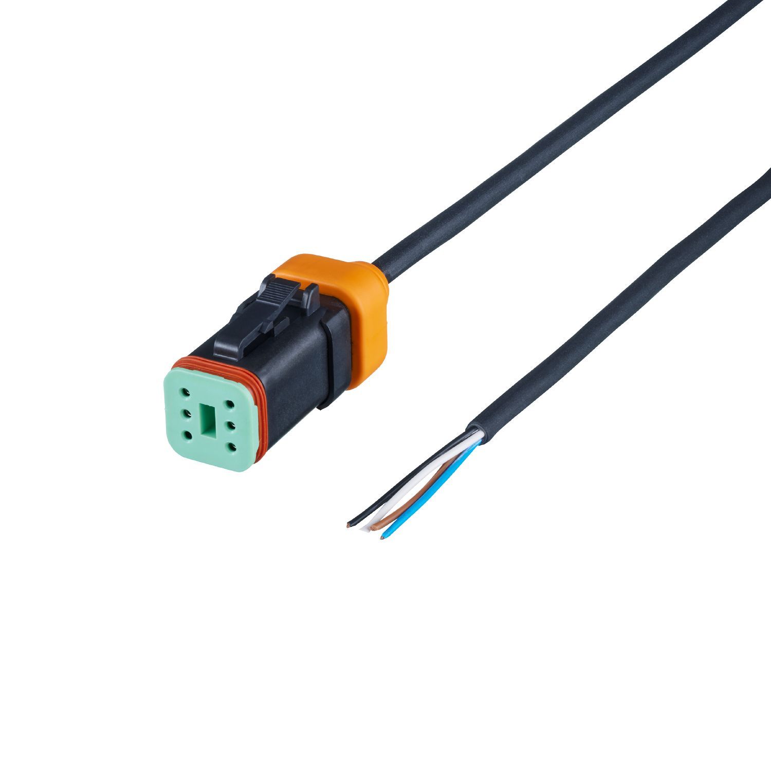 ifm electronic Straight Female 1 way Deutsch to Unterminated Actuator/Sensor Cable, 2m | E12797
