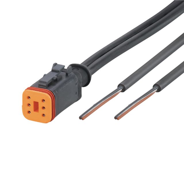 ifm electronic Straight Female 1 way Deutsch to Unterminated Actuator/Sensor Cable, 2m | E12553