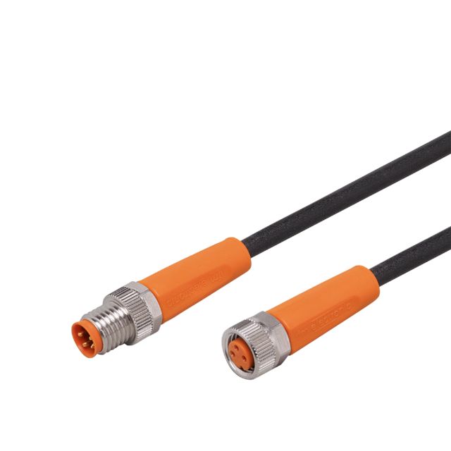 ifm electronic Straight Male 1 way M8 to Straight Female 1 way M8 Actuator/Sensor Cable, 300mm | EVC305
