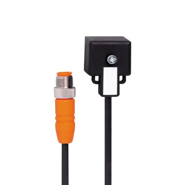 ifm electronic Straight Male 1 way M12 to Right Angle Female 1 way Valve Connector Actuator/Sensor Cable, 1m