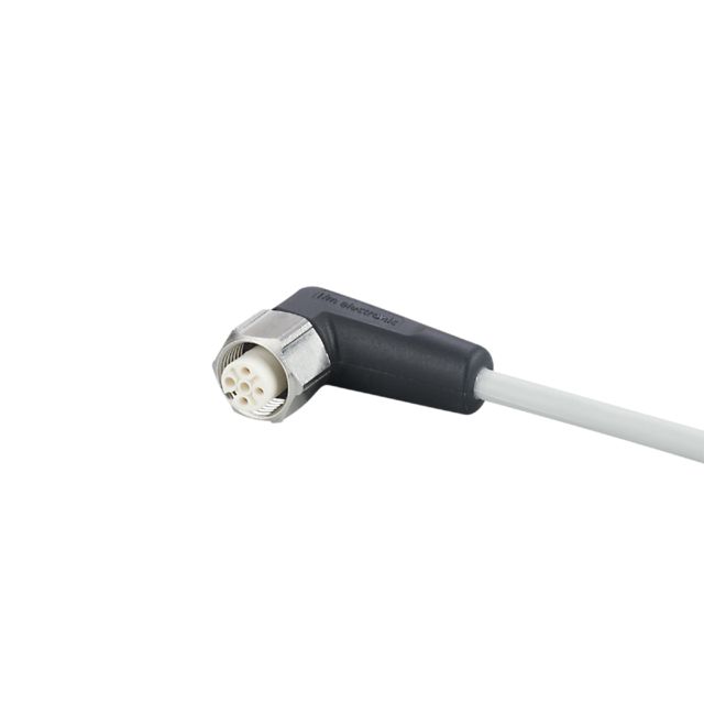 ifm electronic Right Angle Female 5 way M12 to Right Angle Female 5 way M12 Communication Cable, 2m | EVF069