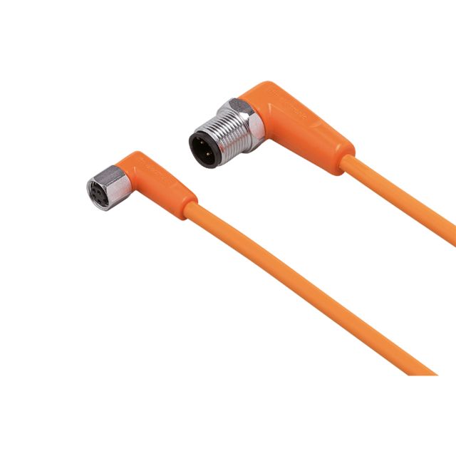 ifm electronic Right Angle Male 1 way M12 to Right Angle Female 1 way M8 Sensor Actuator Cable, 300mm | EVT296