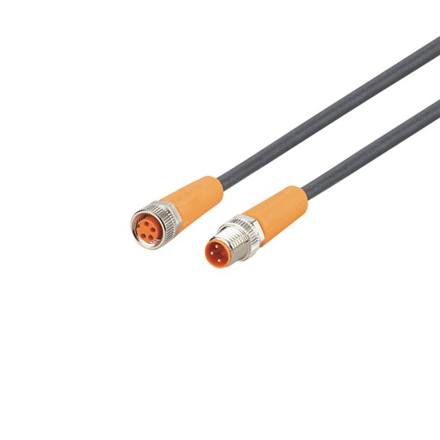 ifm electronic Straight Male 1 way M8 to Straight Female 1 way M8 Actuator/Sensor Cable, 2m | EVC273