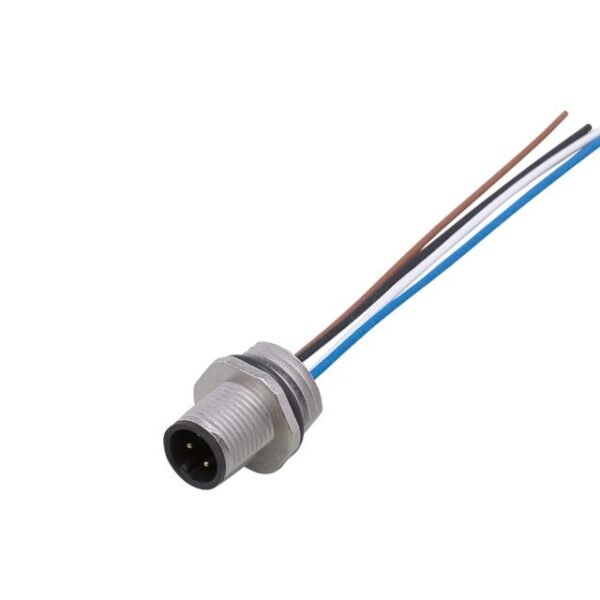 ifm electronic Circular Connector, 1 Contacts, Thread Mount, M12 Connector, Plug, Male, IP68, E115 Series