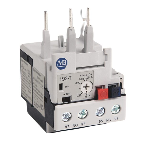 Allen Bradley 193-T1 Overload Relay, 0.16 → 0.25 A F.L.C, 2 mA Contact Rating, 6 W, 15 V, 193-T1AA