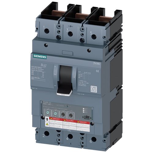 Siemens, SENTRON MCCB Molded Case Circuit Breaker 3P 250A, Breaking Capacity 65 kA, Fixed Mount | 3VA6325-6HM31-0AA0